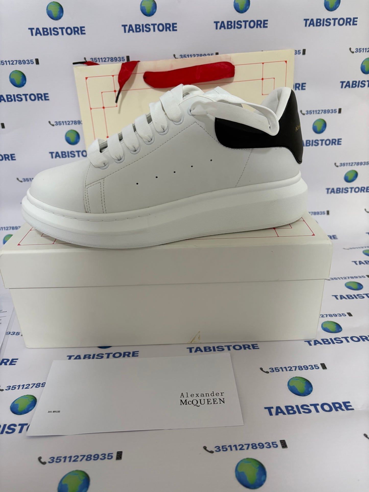 Alexander McQueen Sneaker Oversize in Bianco/Nero