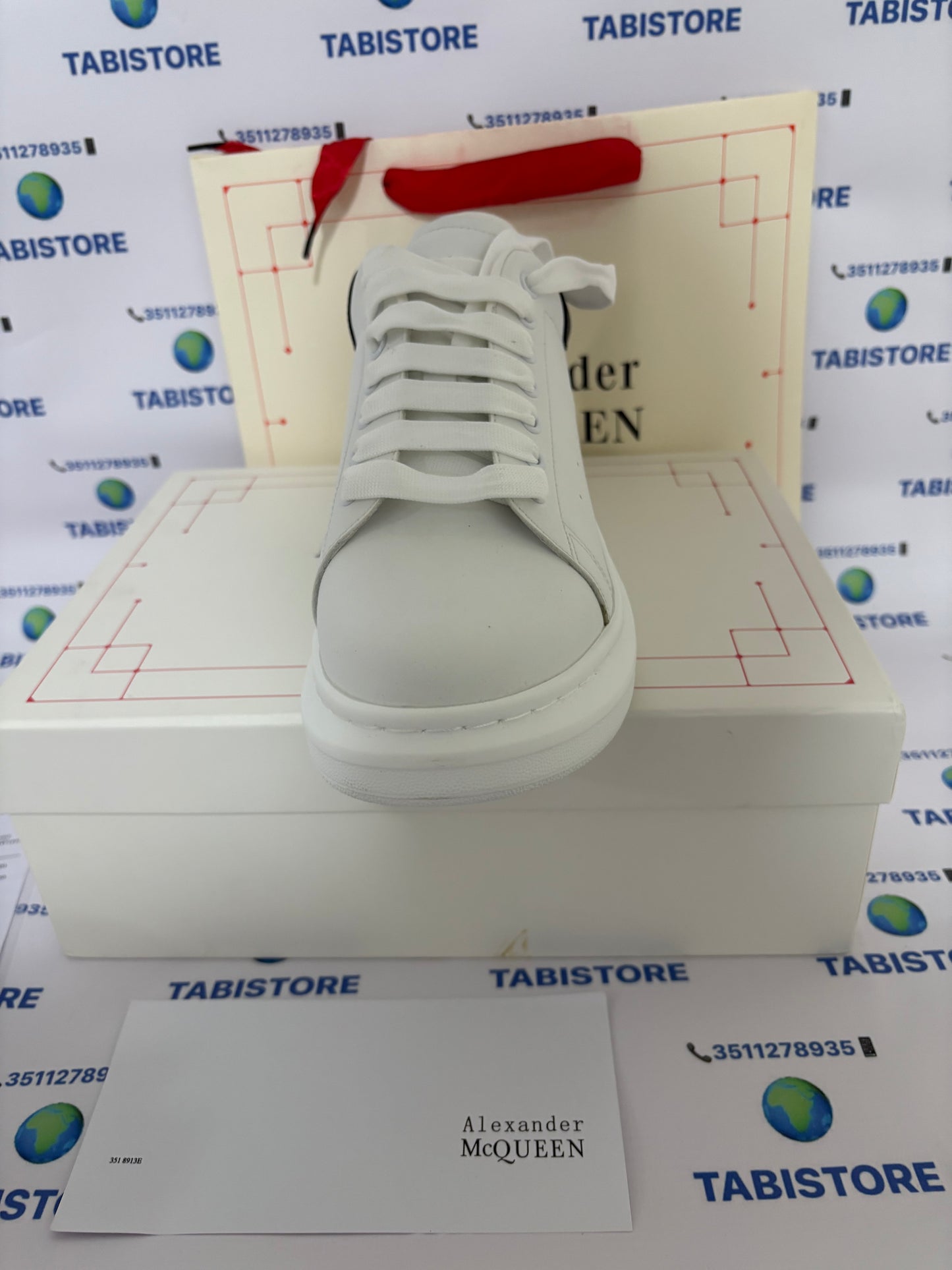 Alexander McQueen Sneaker Oversize in Bianco/Nero