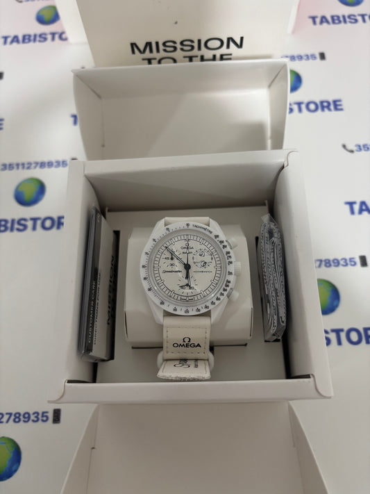 Swatch X Omega mission to the Moonphase “White”